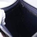 Christian Dior Trotter Canvas Shoulder Bag Navy Gold Tone Auth 198511A-19