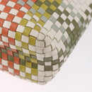 Salvatore Ferragamo Gancini Tote Bag Leather Multicolor Silver Auth 198515A-14