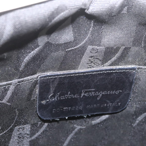 Salvatore Ferragamo Gancini Tote Bag Leather Multicolor Silver Auth 198515A