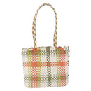 Salvatore Ferragamo Gancini Tote Bag Leather Multicolor Silver Auth 198515A-2