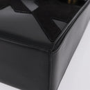 CELINE Hand Bag Leather Black Gold Tone Auth 198516V-14