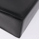 CELINE Hand Bag Leather Black Gold Tone Auth 198516V-15