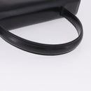 CELINE Hand Bag Leather Black Gold Tone Auth 198516V-7
