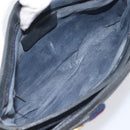 GUCCI GG Supreme Sherry Line Shoulder Bag PVC Navy Gold 904 02 035 Auth 198517-10
