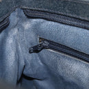 GUCCI GG Supreme Sherry Line Shoulder Bag PVC Navy Gold 904 02 035 Auth 198517-22