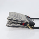 GUCCI GG Supreme Sherry Line Shoulder Bag PVC Navy Gold 904 02 035 Auth 198517-3