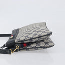 GUCCI GG Supreme Sherry Line Shoulder Bag PVC Navy Gold 904 02 035 Auth 198517-4