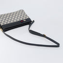 GUCCI GG Supreme Sherry Line Shoulder Bag PVC Navy Gold 904 02 035 Auth 198517-7