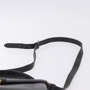 Salvatore Ferragamo Hand Bag Leather 2way Black Gold Tone Auth 198519-11