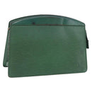 LOUIS VUITTON Epi Montaigne 27 Clutch Bag Green M52654 LV Auth 198520-1