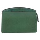 LOUIS VUITTON Epi Montaigne 27 Clutch Bag Green M52654 LV Auth 198520-13