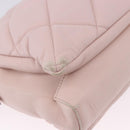 Salvatore Ferragamo Vala Chain Shoulder Bag Leather Pink Gold Tone Auth 198526A-12