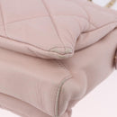Salvatore Ferragamo Vala Chain Shoulder Bag Leather Pink Gold Tone Auth 198526A-15