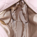 Salvatore Ferragamo Vala Chain Shoulder Bag Leather Pink Gold Tone Auth 198526A-20
