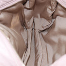 Salvatore Ferragamo Vala Chain Shoulder Bag Leather Pink Gold Tone Auth 198526A-21