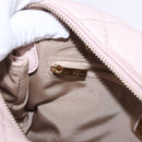 Salvatore Ferragamo Vala Chain Shoulder Bag Leather Pink Gold Tone Auth 198526A-22