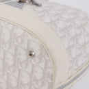 Christian Dior Trotter Romantic Chain Shoulder Bag PVC White Silver Auth 198528V-12
