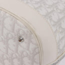Christian Dior Trotter Romantic Chain Shoulder Bag PVC White Silver Auth 198528V-14