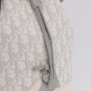 Christian Dior Trotter Romantic Chain Shoulder Bag PVC White Silver Auth 198528V-15