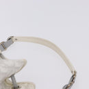Christian Dior Trotter Romantic Chain Shoulder Bag PVC White Silver Auth 198528V-9