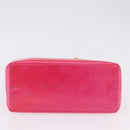 LOUIS VUITTON Monogram Vernis Reade PM Hand Bag Fuchsia Pink M91221 Auth 198531-6