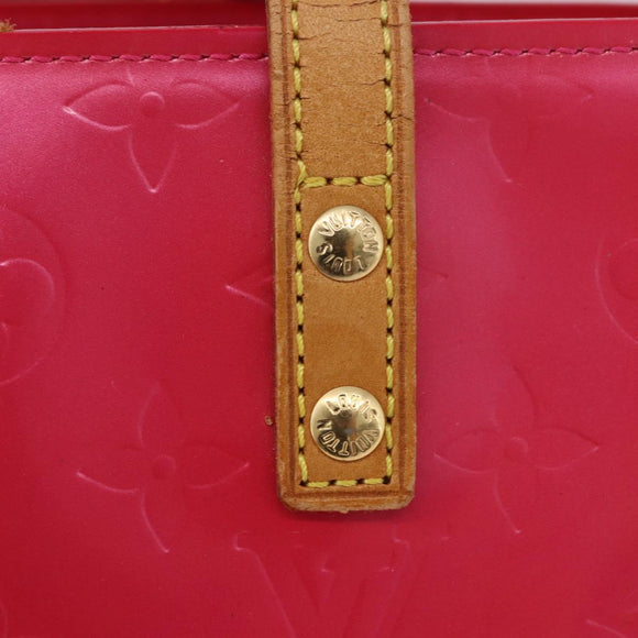 LOUIS VUITTON Monogram Vernis Reade PM Hand Bag Fuchsia Pink M91221 Auth 198531
