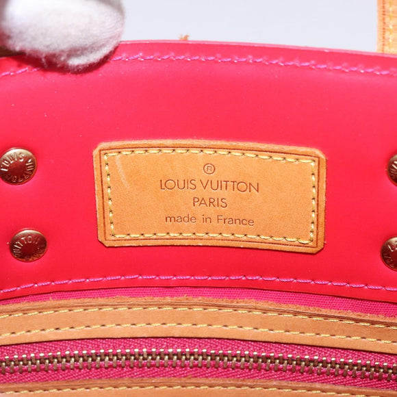 LOUIS VUITTON Monogram Vernis Reade PM Hand Bag Fuchsia Pink M91221 Auth 198531