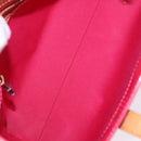 LOUIS VUITTON Monogram Vernis Reade PM Hand Bag Fuchsia Pink M91221 Auth 198531-11