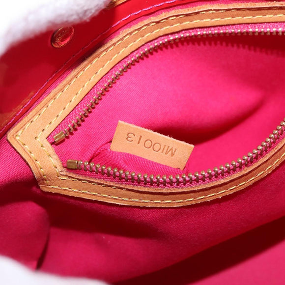LOUIS VUITTON Monogram Vernis Reade PM Hand Bag Fuchsia Pink M91221 Auth 198531