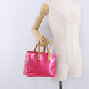 LOUIS VUITTON Monogram Vernis Reade PM Hand Bag Fuchsia Pink M91221 Auth 198531-24