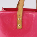 LOUIS VUITTON Monogram Vernis Reade PM Hand Bag Fuchsia Pink M91221 Auth 198531-3