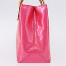 LOUIS VUITTON Monogram Vernis Reade PM Hand Bag Fuchsia Pink M91221 Auth 198531-4