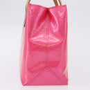 LOUIS VUITTON Monogram Vernis Reade PM Hand Bag Fuchsia Pink M91221 Auth 198531-5