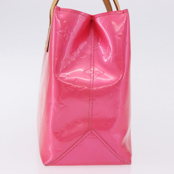 LOUIS VUITTON Monogram Vernis Reade PM Hand Bag Fuchsia Pink M91221 Auth 198531