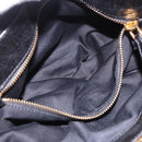 Miu Miu Hand Bag Vitellolux 2way Black Gold Auth 198533A-11