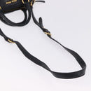 Miu Miu Hand Bag Vitellolux 2way Black Gold Auth 198533A-8