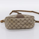 GUCCI GG Supreme Web Sherry Line Bag PVC Beige Gold 56 02 032 Auth 198534-5