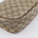 GUCCI GG Supreme Web Sherry Line Bag PVC Beige Gold 56 02 032 Auth 198534-18