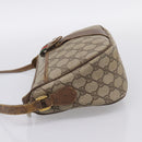 GUCCI GG Supreme Web Sherry Line Bag PVC Beige Gold 56 02 032 Auth 198534-3