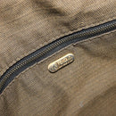 FENDI Zucca Canvas Vanity Hand Bag Black Brown Auth 198536-20