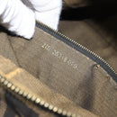 FENDI Zucca Canvas Vanity Hand Bag Black Brown Auth 198536-12