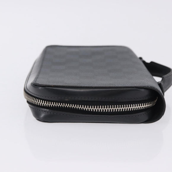 LOUIS VUITTON Damier Grafitte Zippy XL Wallet N41503 LV Auth 198537