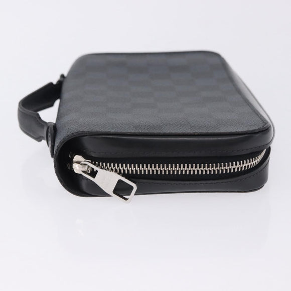 LOUIS VUITTON Damier Grafitte Zippy XL Wallet N41503 LV Auth 198537