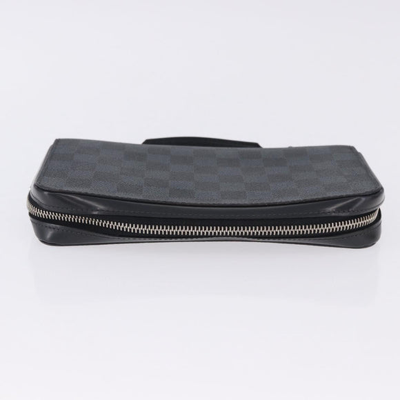 LOUIS VUITTON Damier Grafitte Zippy XL Wallet N41503 LV Auth 198537