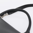 CELINE Trapeze Hand Bag Wool 2way Beige Silver Auth 198538V-14