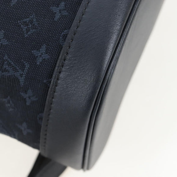 LOUIS VUITTON Monogram Mini Montsouris GM Backpack TST Blue M92455 Auth 198542V