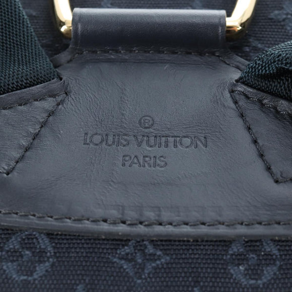LOUIS VUITTON Monogram Mini Montsouris GM Backpack TST Blue M92455 Auth 198542V