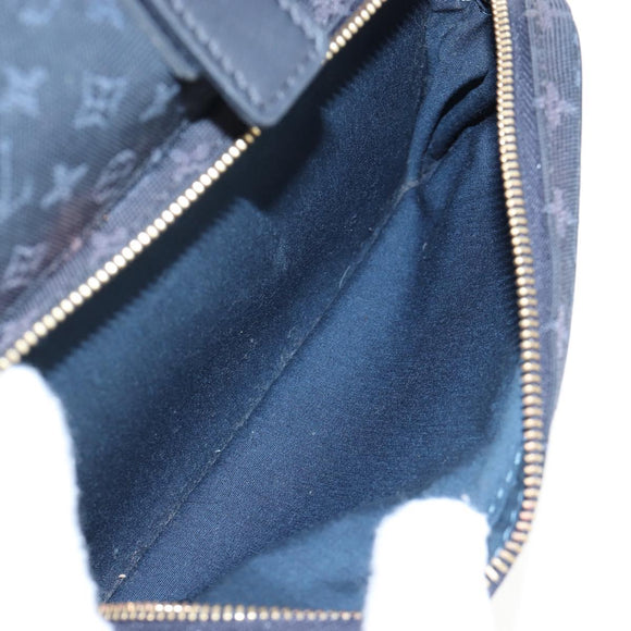 LOUIS VUITTON Monogram Mini Montsouris GM Backpack TST Blue M92455 Auth 198542V
