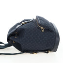 LOUIS VUITTON Monogram Mini Montsouris GM Backpack TST Blue M92455 Auth 198542V-3