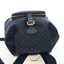 LOUIS VUITTON Monogram Mini Montsouris GM Backpack TST Blue M92455 Auth 198542V-6